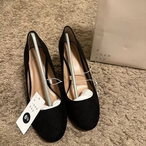 A New Day Black Wedges – Brand New, Never Worn – Size 6.5